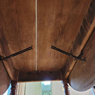 Solid Wood Drop Leaf Table (LR-EL)