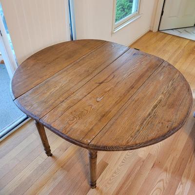 Solid Wood Drop Leaf Table (LR-EL)