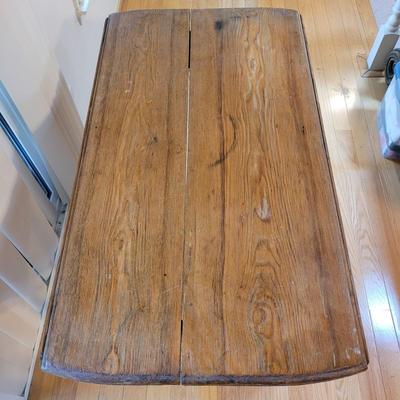 Solid Wood Drop Leaf Table (LR-EL)