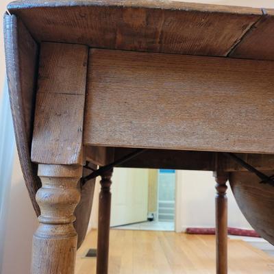 Solid Wood Drop Leaf Table (LR-EL)