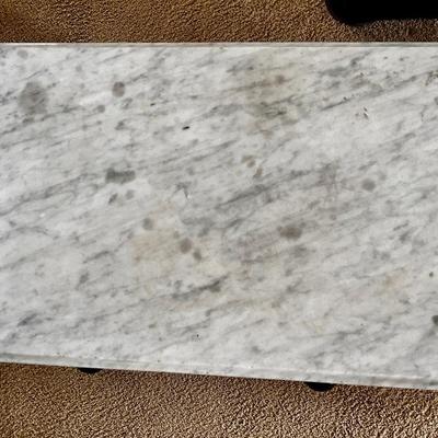 Marble top side table