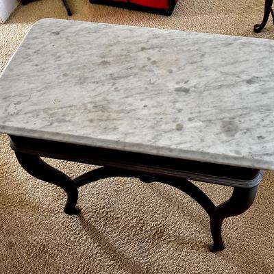 Marble top side table
