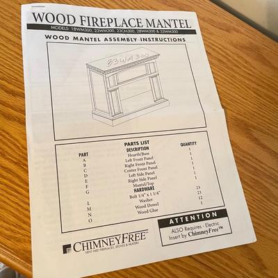 Chimney Free Electric Fireplace and Mantel (BGB-SS)