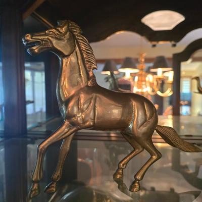 Brass horse