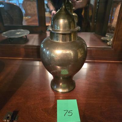 Brass ginger jar