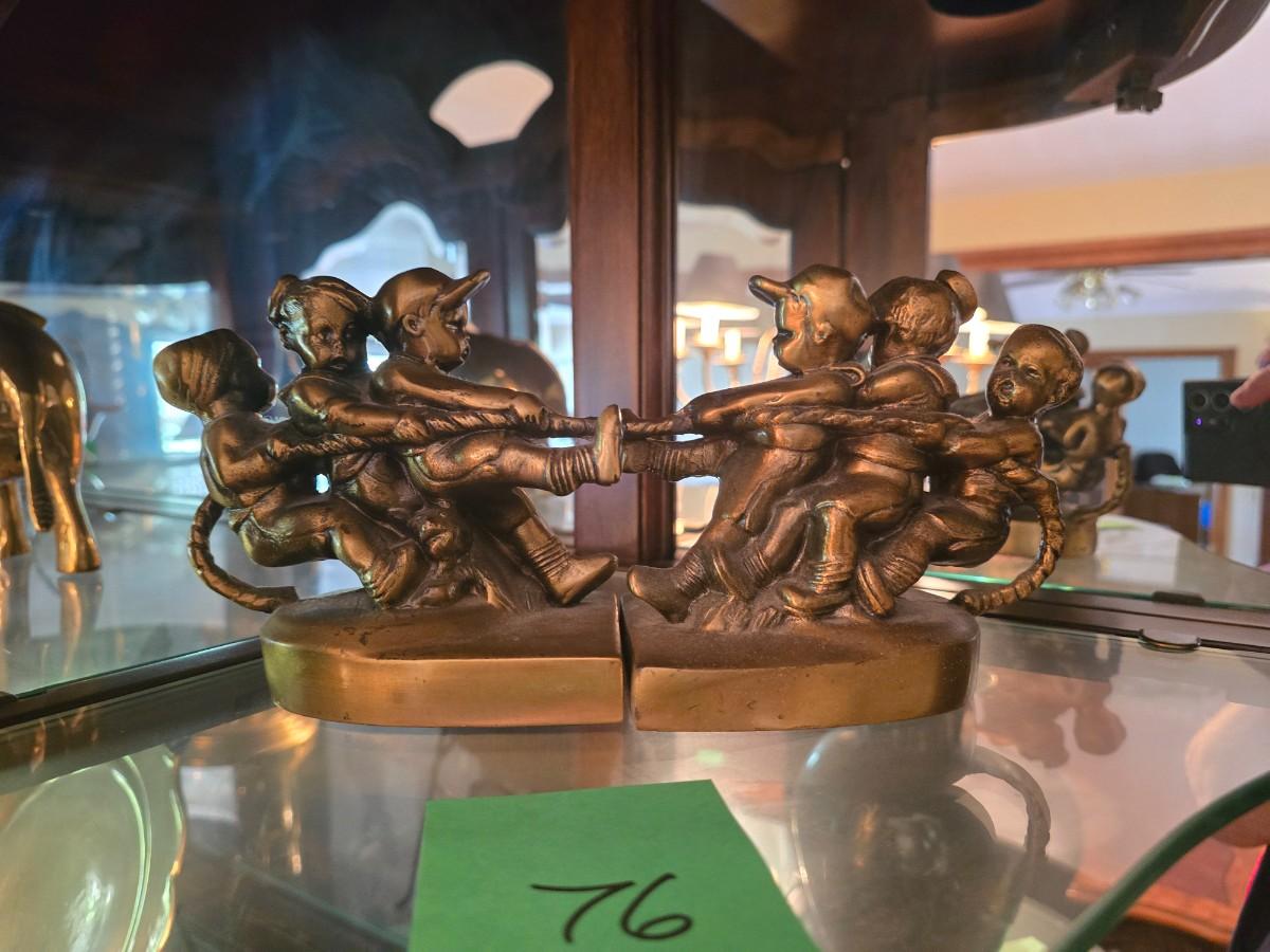 Brass bookends | EstateSales.org