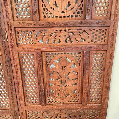Carved Solid Wood Floor Screen (BGB-SS)