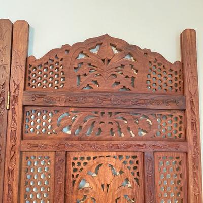 Carved Solid Wood Floor Screen (BGB-SS)