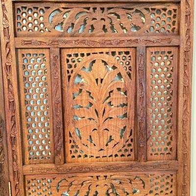 Carved Solid Wood Floor Screen (BGB-SS)