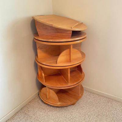 Four-Tier Levenger Carousel Bookcase/Reading Desk (BGB-SS)