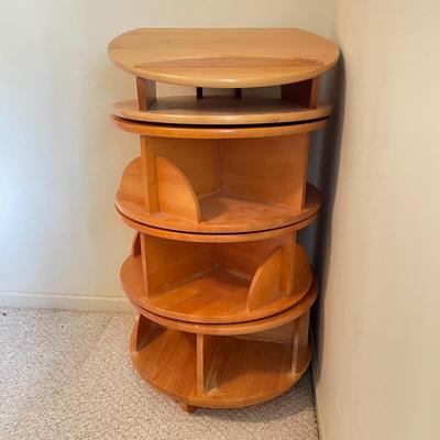 Four-Tier Levenger Carousel Bookcase/Reading Desk (BGB-SS)