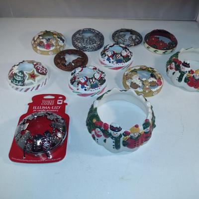 Collection of Illuma-Lid Accessories for Yankee Jar Candles