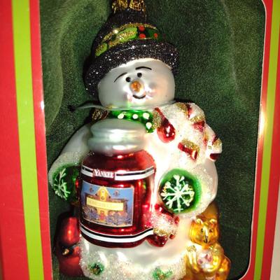 Yankee Candle Christopher Snowbrite Holiday Ornament with Original Box