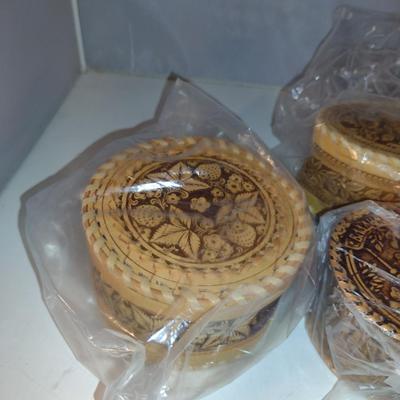 Assortment of Embossed Trinket Boxes