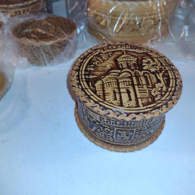 Assortment of Embossed Trinket Boxes