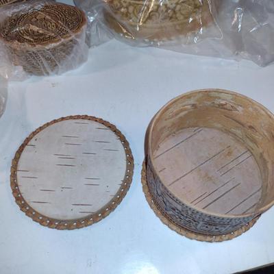 Assortment of Embossed Trinket Boxes