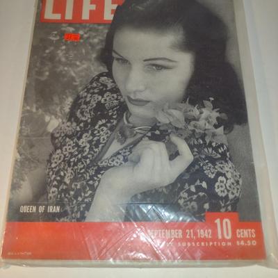Vintage Life Magazine- Queen of Iran- Sept 21, 1942