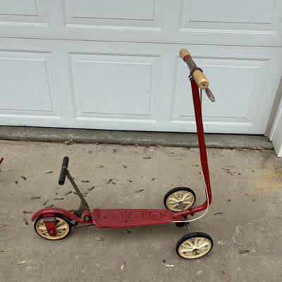 Vintage Kick and Go Scooter