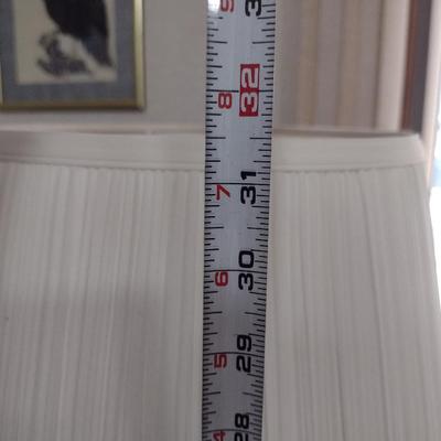 Metal Post Table Top Lamp with Shade- Approx 31 1/2" Tall