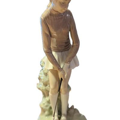 Retired Lladro Lady Golfer, #4851