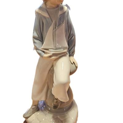Retired Lladro Boy with Yacht, #4810