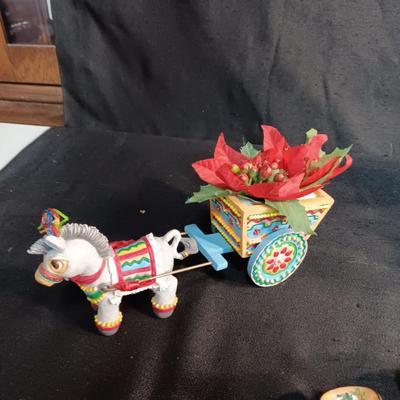 HOUSE OF LLOYDS HORSE AND CART, SMALL NORITAKE BASKETS AND MORE