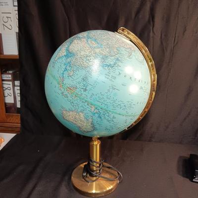 LIGHTED GLOBE OF THE WORLD