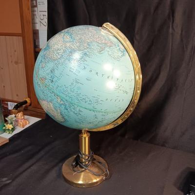 LIGHTED GLOBE OF THE WORLD