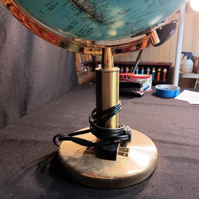 LIGHTED GLOBE OF THE WORLD