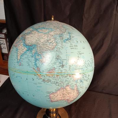 LIGHTED GLOBE OF THE WORLD