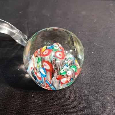GLASS WHALE AND PAPERWEIGHT