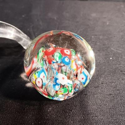 GLASS WHALE AND PAPERWEIGHT