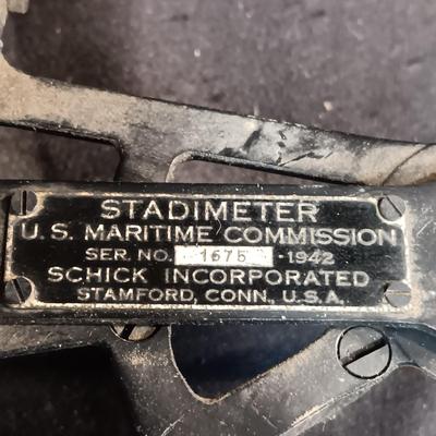 WWII 1942 STADIMETER US MARITIME COMMISSION