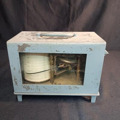 ANTIQUE BENDIX FRIEZ BAROGRAPH AERO-1927 U.S.N.