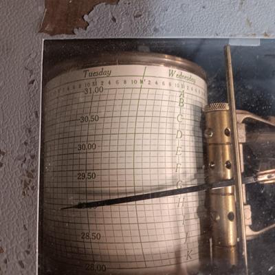 ANTIQUE BENDIX FRIEZ BAROGRAPH AERO-1927 U.S.N.