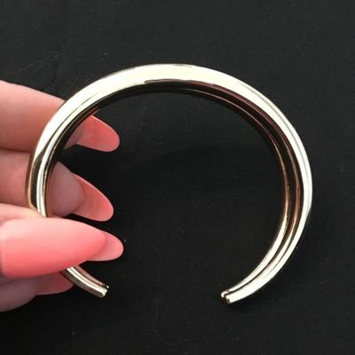 Very nice gold toned cuff bracelet