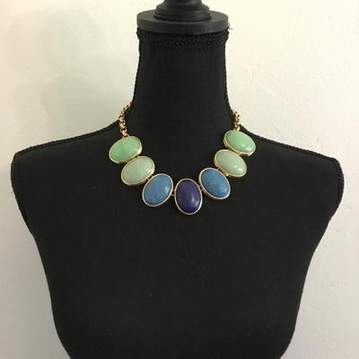 Talbots vintage stone statement necklace