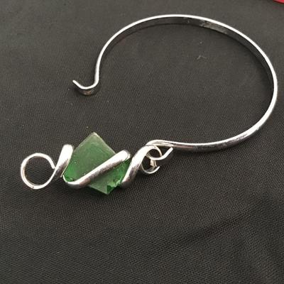 Stone Locking Bracelet