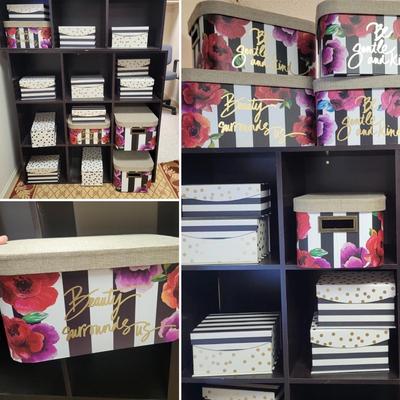 Decorative Floral Storage Boxes (BO-EL)