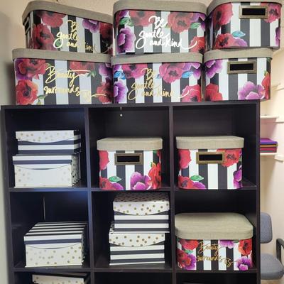Decorative Floral Storage Boxes (BO-EL)