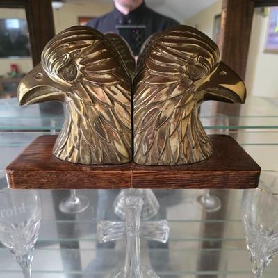 Brass eagle book ends
