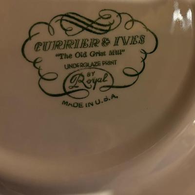 Currier and Ives Blue Royal China