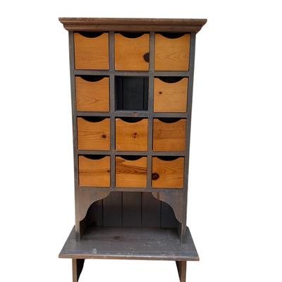 Small Wooden Bookshelf with Apothecary (LR-BM)