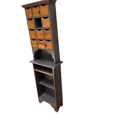 Small Wooden Bookshelf with Apothecary (LR-BM)