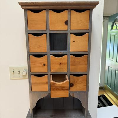 Small Wooden Bookshelf with Apothecary (LR-BM)