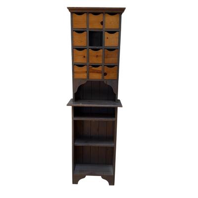 Small Wooden Bookshelf with Apothecary (LR-BM)