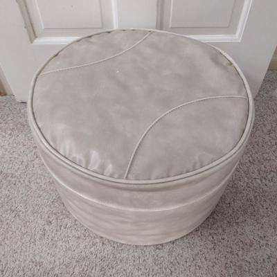 Round Footstool- Approx 17" in Diameter, 11" Tall