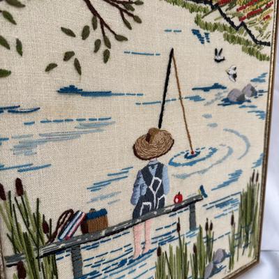 Vintage Framed Needlepoint Art (SR-BM)