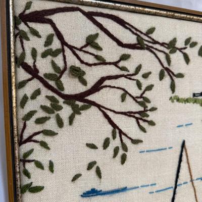 Vintage Framed Needlepoint Art (SR-BM)