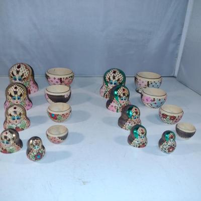 Russian Nesting Dolls- Two Sets (#17)